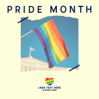 Pride Flag Month Instagram Post Design