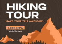 Awesome Hiking Experience Postcard Image Preview