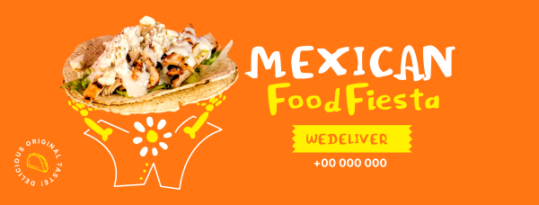 Taco Fiesta Facebook Cover Design Image Preview