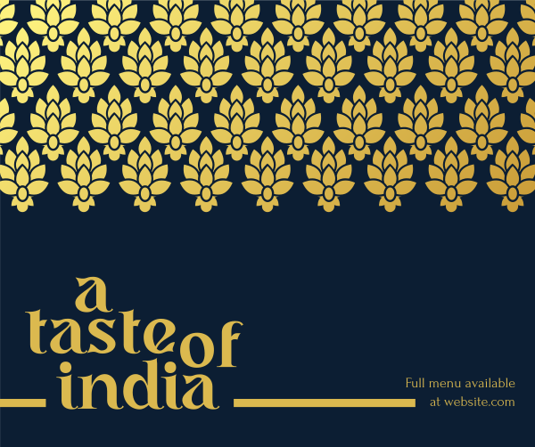 Taste of India Facebook Post Design Image Preview