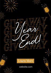 Year End Giveaway Poster Design