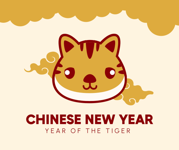 Cute Tiger Sticker Facebook Post Design Image Preview