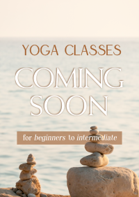 Yoga Classes Coming Poster Design