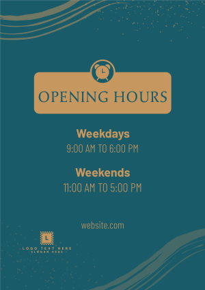 New Opening Hours Flyer Image Preview