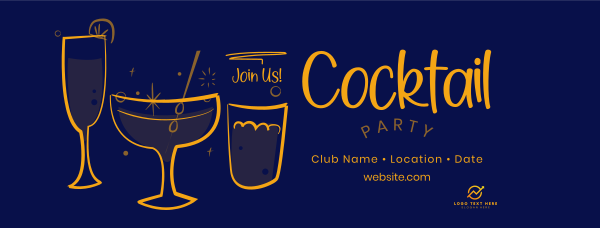 Cocktails Facebook Cover Design Image Preview