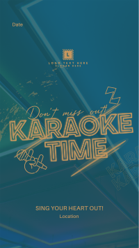 Join Karaoke Time Instagram Reel Design