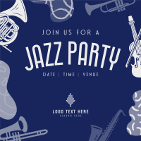 Groovy Jazz Party Instagram post Image Preview