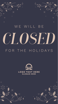Closed for Christmas Instagram Reel Design