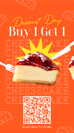 Cheesy Cheesecake Instagram story Image Preview