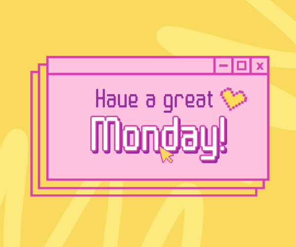 Cheers to Monday Facebook Post Design