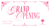 Elegant Ornament Grand Opening Facebook Event Cover Image Preview