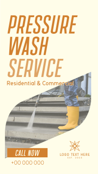 Pressure Wash Business YouTube Short Image Preview
