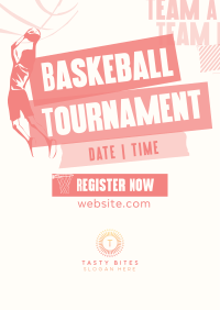 Sports Basketball Tournament Poster Design