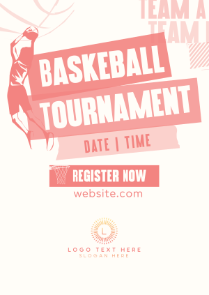 Sports Basketball Tournament Poster Image Preview