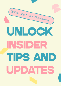 Join Our Newsletter Flyer Preview