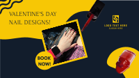 Red Valentine's Nails  Facebook Event Cover Design