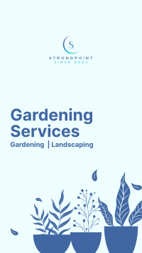 Professional Gardening Services Facebook Story Design