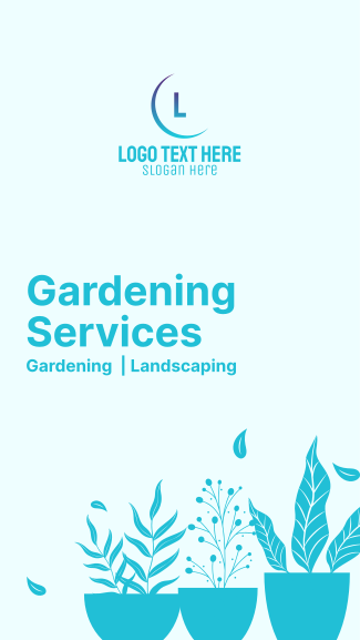 Professional Gardening Services Facebook story