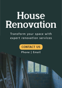 Simple Home Renovation Poster Image Preview