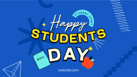 Happy Students Day Animation Design