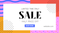 Flashy Limited Time Sale Facebook Event Cover Design