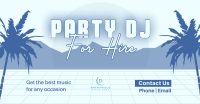 Synthwave DJ Party Service Facebook Ad Design