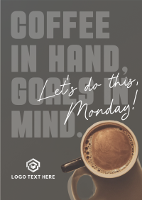 Coffee Motivation Quote Poster Design