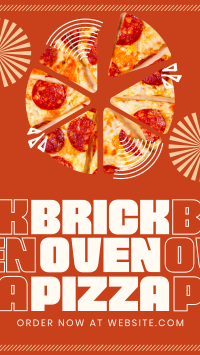 Simple Brick Oven Pizza TikTok Video Image Preview