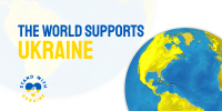 The World Supports Ukraine Twitter Post Design