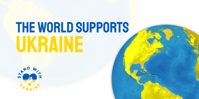 The World Supports Ukraine Twitter post Image Preview