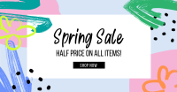 Colorful Spring Sale Facebook Ad Design
