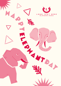 Abstract Elephant Poster Design