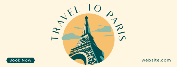 Paris Travel Booking Facebook Cover Design Image Preview