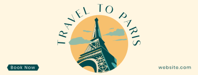 Paris Travel Booking Facebook cover Image Preview