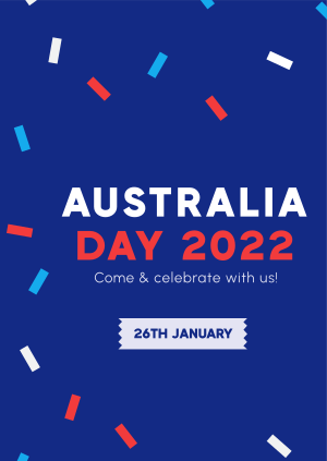 Confetti Australia Day Poster Image Preview