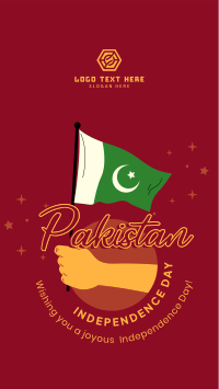 Raise Pakistan Flag Instagram Story Design