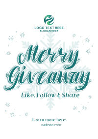 Merry Giveaway Announcement Poster Image Preview