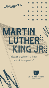 Honoring Martin Luther Facebook Story Design