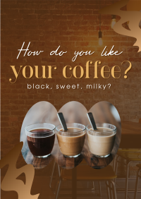 Coffee Flavors Flyer Design