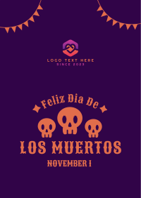 Dias De Los Muertos Greeting Poster Image Preview