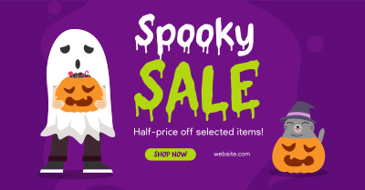 Halloween Discount Facebook ad Image Preview