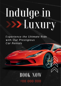 Luxurious Car Rental Service Flyer Image Preview