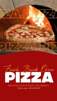 Hot and Fresh Pizza Instagram Reel Image Preview