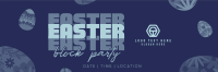 Easter Party Eggs Twitter header (cover) Image Preview