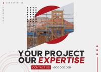 Modern Construction Service Postcard Image Preview