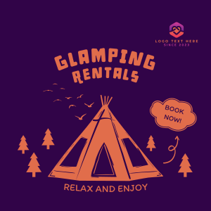 Holiday Glamping Rentals Instagram post Image Preview