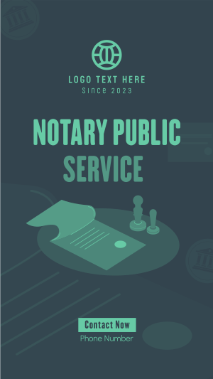 Notary Stamp Facebook story Image Preview