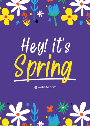 Hey It's Spring Poster Image Preview