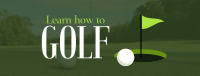 Minimalist Golf Coach Facebook Cover Design