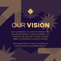 Corporate Our Vision Instagram post | BrandCrowd Instagram post Maker